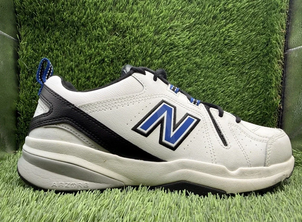 New Balance 608v5 Mens White Blue Black Cross Trainer MX608WR5 - Size 10M